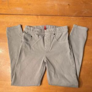 Spanx Grey Jeggings Pants Tummy Control Business Casual Work Flattering WomenM